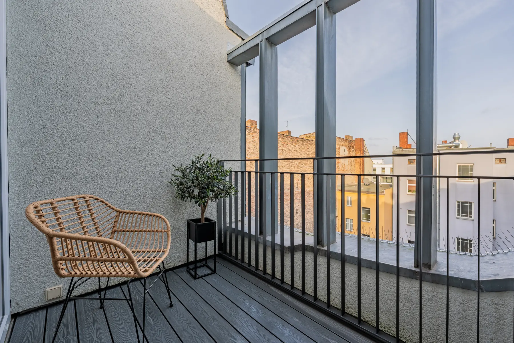 Terrasse mit Brüstung